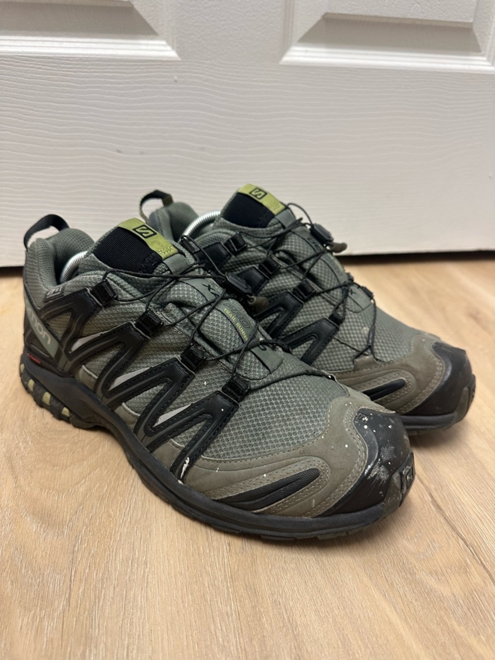 Salomon XA Pro 3D Trail Running Hiking Shoes Sneakers Mens 10 Waterproof Green